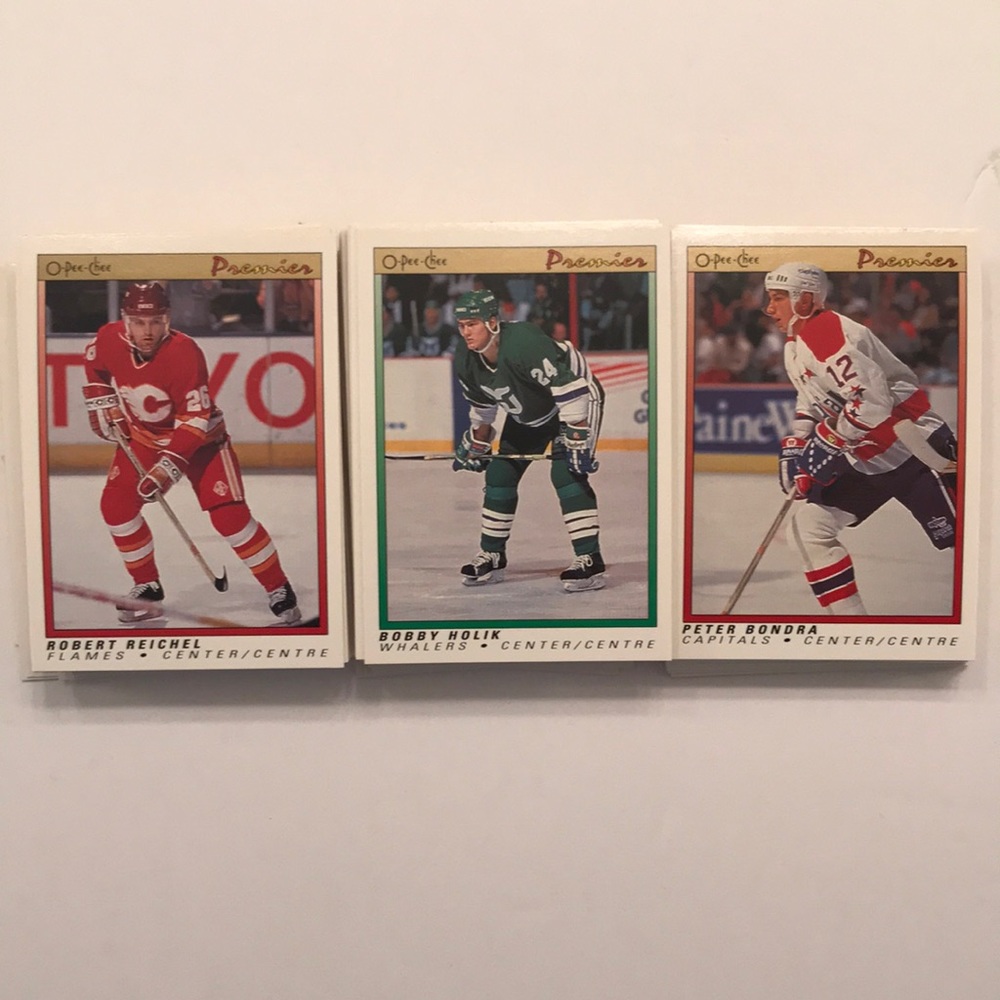 1991 O-Pee-Chee Premier hockey cards - lot of 111